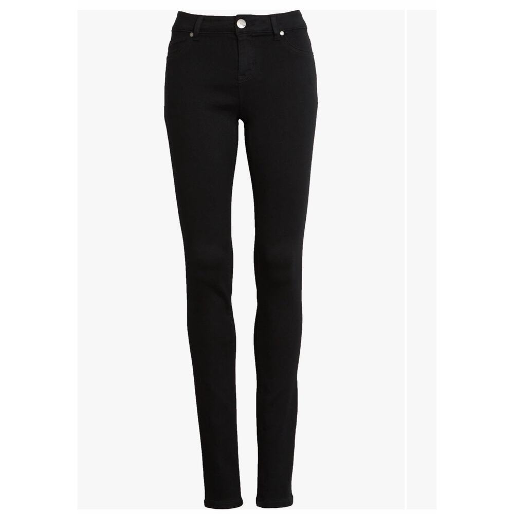 1822 Denim Black Tall Mid Rise Ava Extra Long Butter Skinny Jeans- Size 10 - Picture 11 of 12
